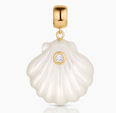 Coquille Mother of Pearl Shell Charm