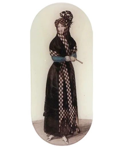 Costume de Madrid (Women's Work) Oblong Tray