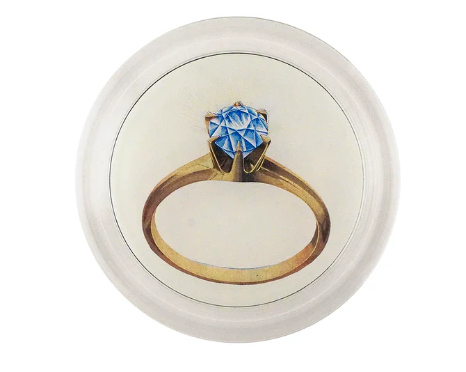 Diamond Ring 6" Coaster