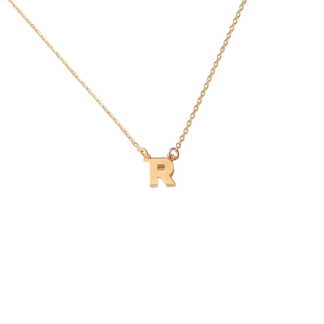 Initial Necklace - R