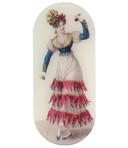 Madrid Costume (Red)(Women's Work) Oblong Tray