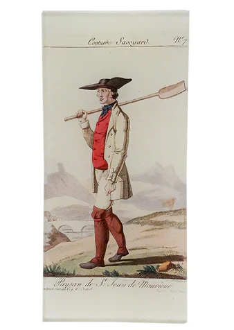 Man of St. Jean de Mauriene Rect. Tray (The Working Class)