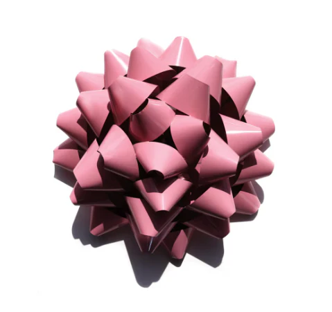 Pink Retro Bow Decor