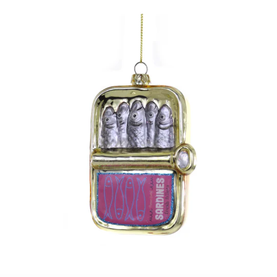 Glass Sardines Ornament